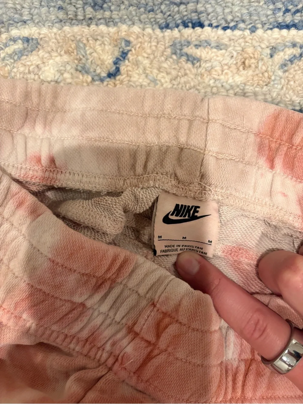 Nike Tie-Dye Joggers - Pink & Tan